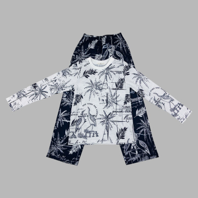 Пижама Чуди Кидс 610225Ц1 белый-синий 01